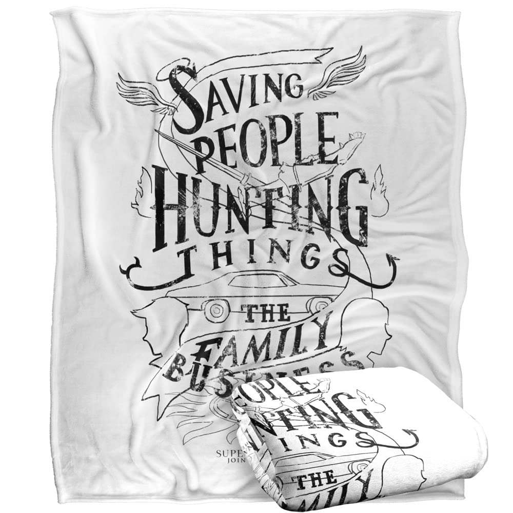 SUPERNATURAL Family Business Officially Licensed Silky Touch Super Soft Throw Blanket 152 x 127 cm