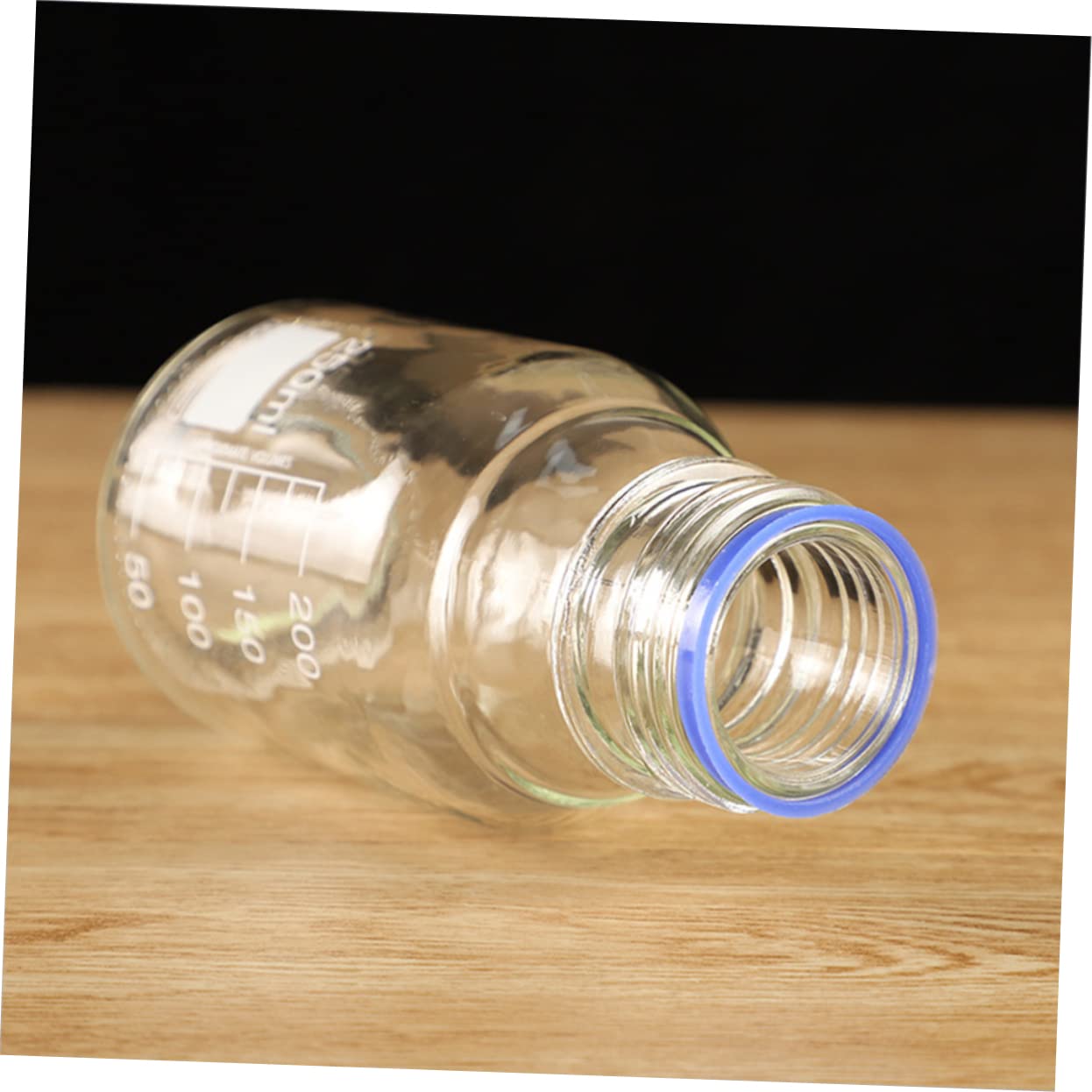 Luxshiny 3pezzi Bottiglia in Vetro per Reagenti Chimici Contenitore Ricaricabile per Medicinali Flacone per Campioni di Laboratorio Resistente Urti e Cadute Ermetico