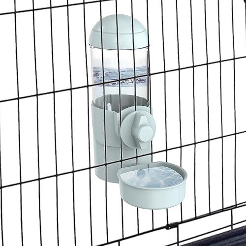 Miniatura 3 de Dispensador de agua automático para mascotas, cuenco de agua para jaula, plato pequeño de comida para conejos, hurones, gatos, pájaros, perros