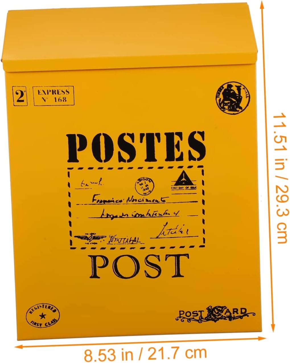 Holibanna 1 pc Mailbox Tin Front Age Suggestion Manager Capacity Secure Mount Case Wall Office Classroom Farmhouse Large Letter Commercial Outdoor Complaint Drop Wall-Mounted Vintage Post - - 