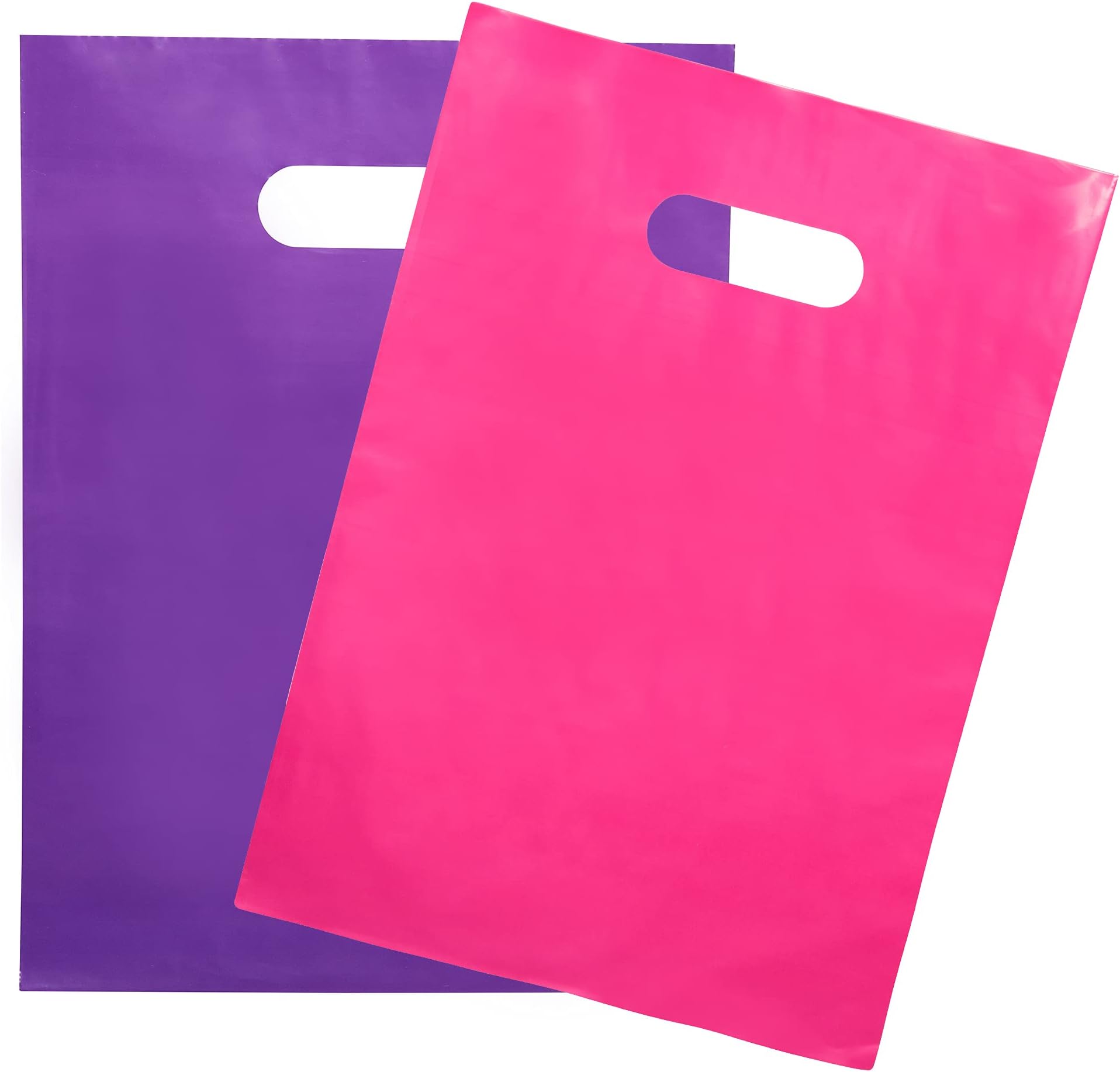 200 Pink and Purple 2Mil Extra Thick 12"x15" Glossy Plastic Retail Merchandise for Small Business – Boutique, Thank You, and Gift Packaging