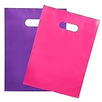 Vista 8 de 200 bolsas para mercancía color verde azulado y morado de 2 mil extragruesas y 12" x 15", bolsas de plástico brillantes para ventas al por menor