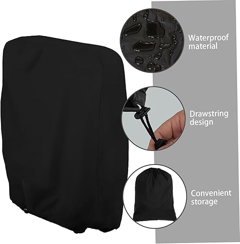 Miniatura 7 de 1 funda para silla de jardín, impermeable, resistente a los rayos UV, para tumbonas, 32.3 x 36.6 pulgadas, resistente al viento, fundas ajustables