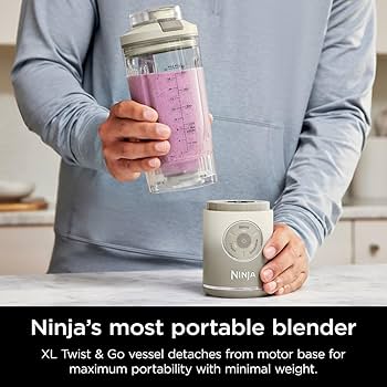 新品NINJA☆BlASTMAX Amazon.com: Ninja Blast Max, Portable Blender + Twist & Go