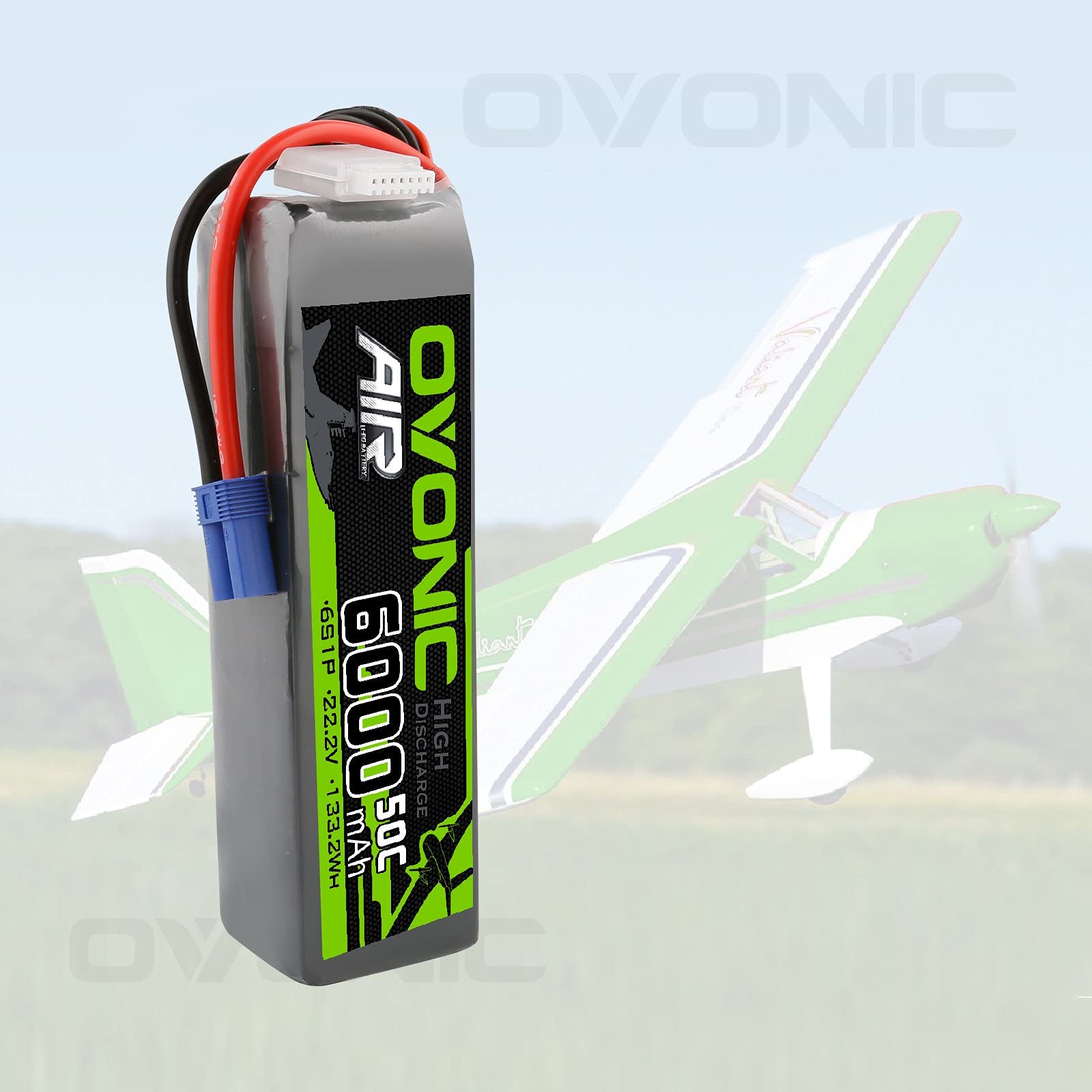 Amazon.co.jp: OVONIC 6S リポバッテリー 50C 6000mAh 22.2V リポ