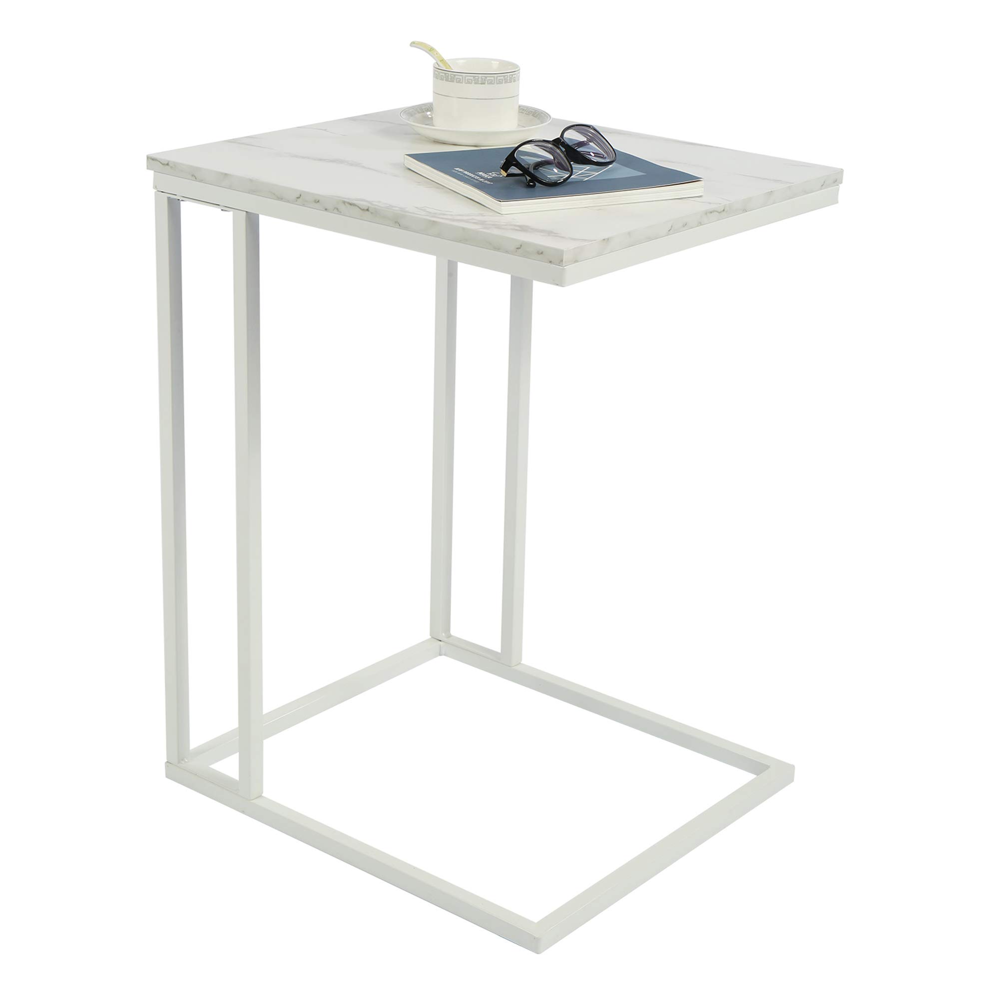 Buy Function Home Modern C Shaped Side Table, Mobile Snack Table for