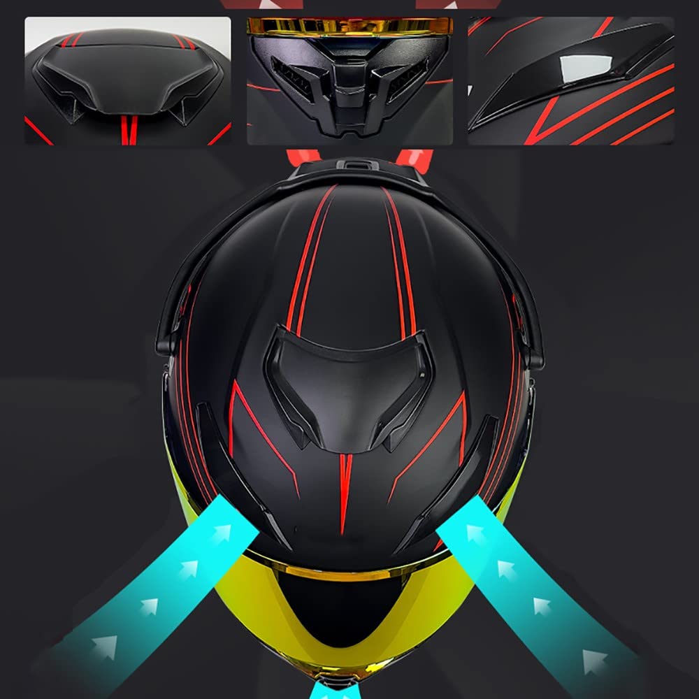 Casco Moto Modulare Apribile Integrato Bluetooth Slot Integrale Flip Up Doppia Visiera Caschi Motocross Modulari Street Bike Omologato DOT ECE per Uomo Donne Casco Modulare Scooter