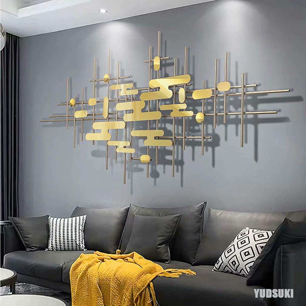 壁飾り　金色　金属製 Amazon.co.jp: YZDTECH ゴールドメタル壁装飾 24インチ x 16インチ