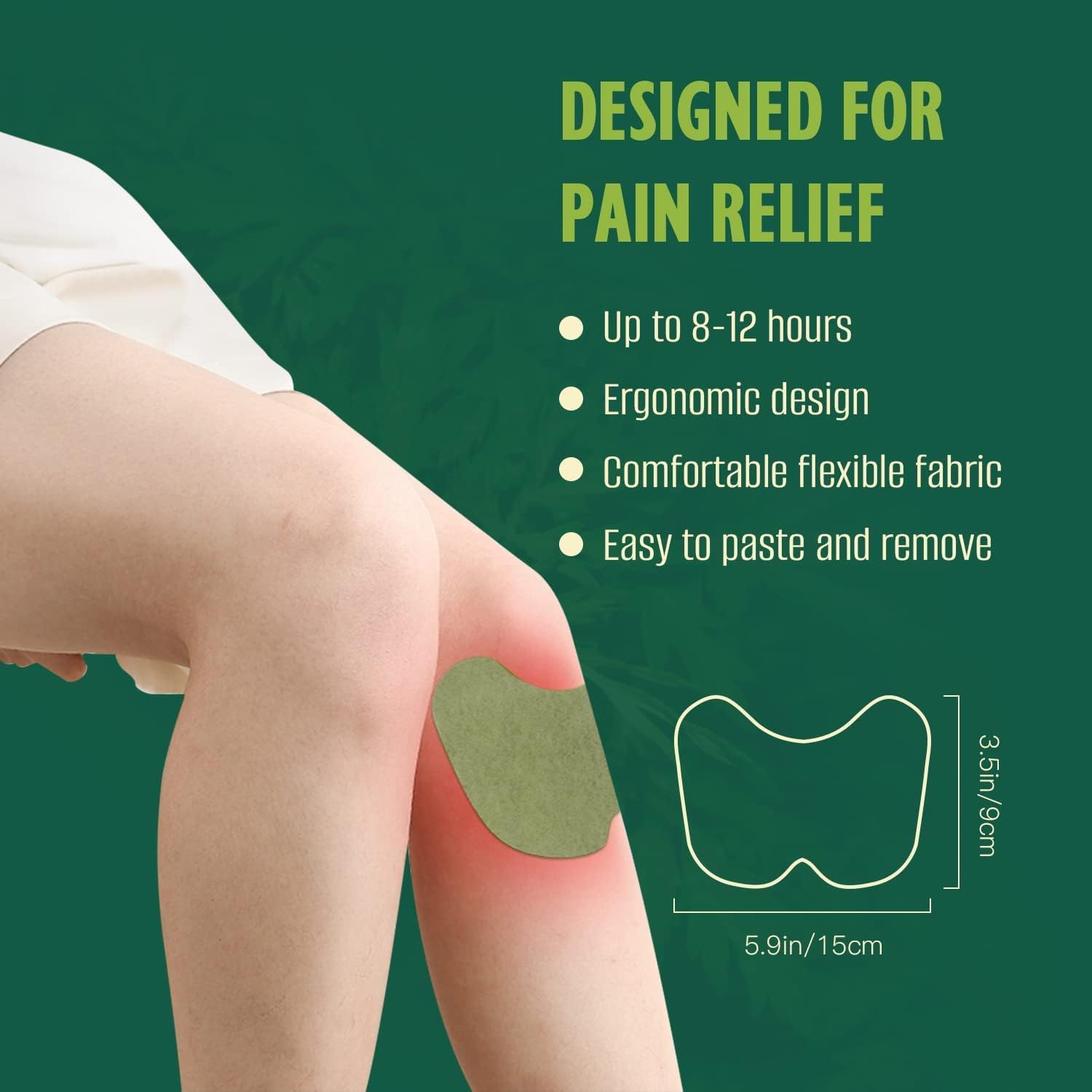 Pain Relief Knee Patches, Pack of 12 2