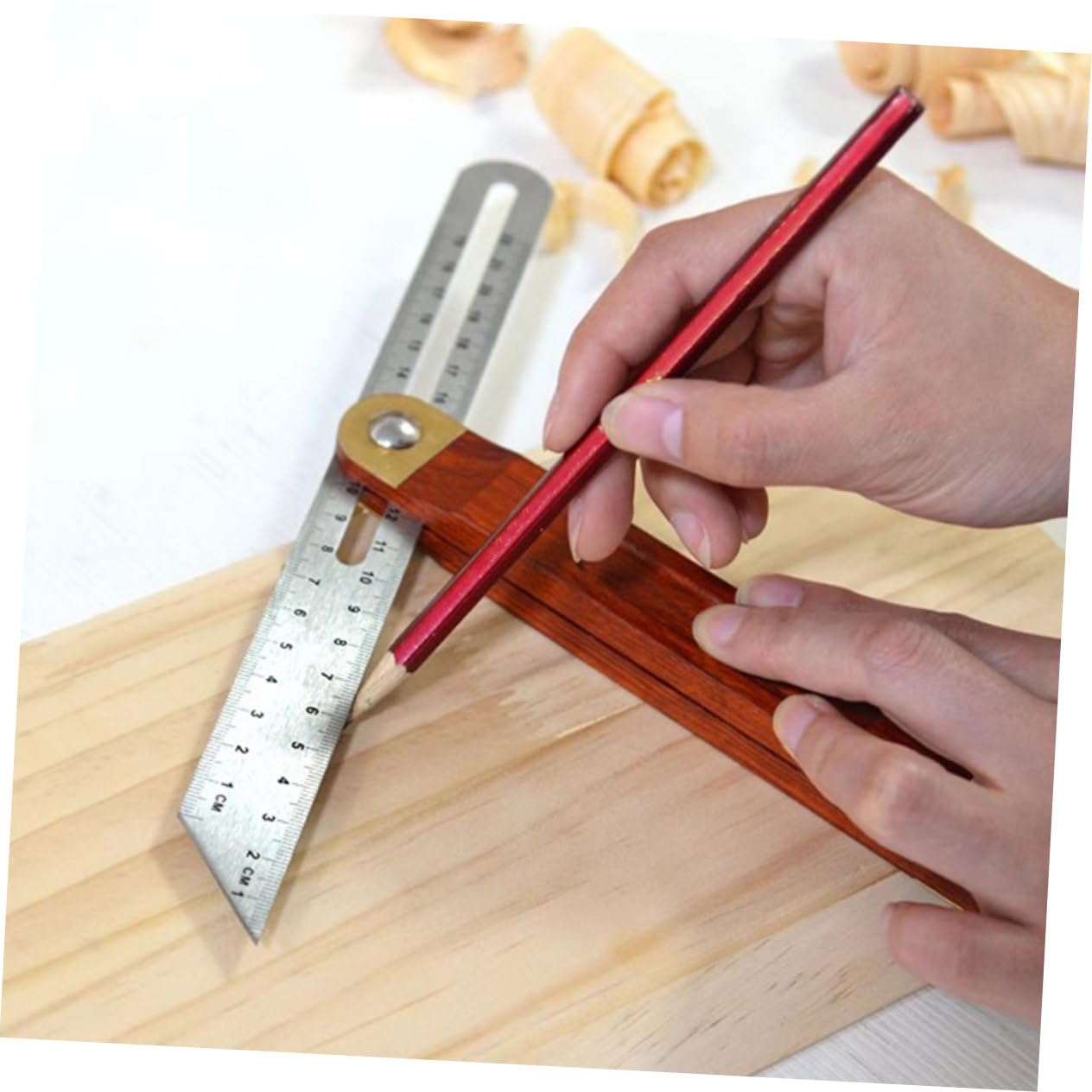 jojofuny 5pezzi Righello Angolare Multifunzione Inossidabile Con Design Per Lavorazioni Di Falegnameria e Progetti Di Ristrutturazione Strumento Di Misurazione Preciso e Portatile