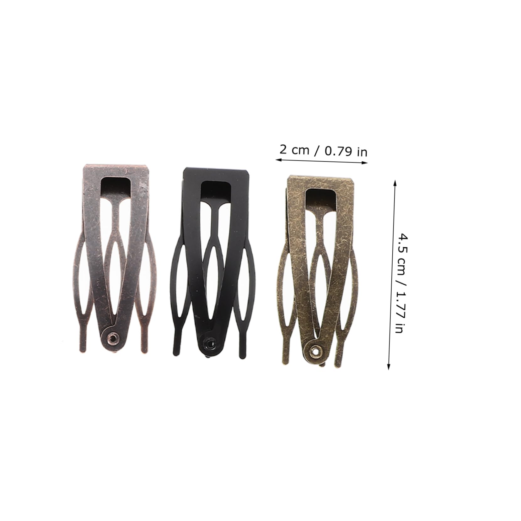 40 Pinces à Cheveux Pour Filles Et Femmes, Petites Pinces Métal, Assorties Couleurs Noir, Rose Doré, Bleu Ancien, Rouge Ancien, Accessoires Coiffure Quotidiens Et Fêtes
