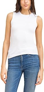 بلوزة فسكوز برقبة دائرية ضيقة وكتف كامل للنساء من شارمين عبوة قطعتين