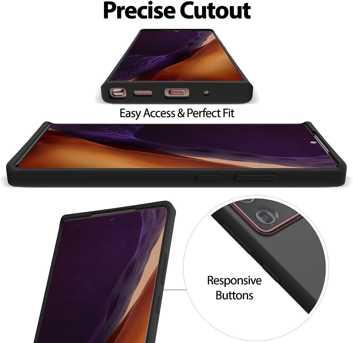 GOOSPERY Liquid Silicone Case for Galaxy Note 20 Ultra (6.9 inches - 2020) Silky-Soft Touch Full Body Protection Shockproof Cover Case with Soft Microfiber Lining- Black