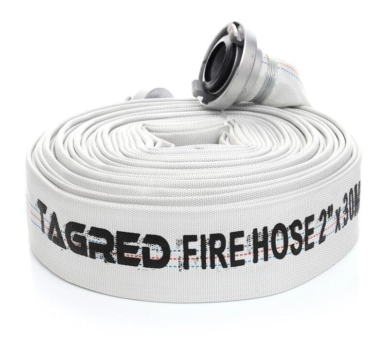 Tuyau de chantier 2" C-Storz 30 m TAGRED blanc polyester 52 mm pour pompe