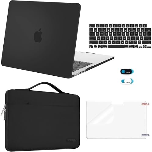 Miniatura 20 de MOSISO Funda compatible con MacBook Air de 13 pulgadas 2025 2024 2023 2022 M4 A3240 M3 A3113 M2 A2681, Carcasa Rígida y Funda de Manga y Protector