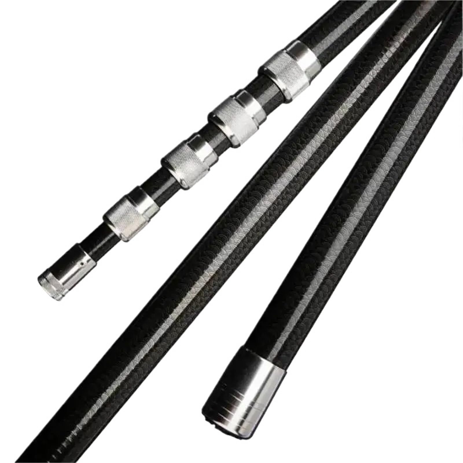 Mzpozb 10M Fishing Net Telescopic Pole Fishing Net Handing Pole Carbonfiber 7M 8M 9M Fruit Picking Rod Looper Lock Landing Net Pole(10M)