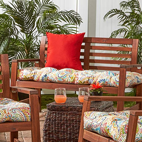 Greendale Home Fashions Outdoor 51X18-Inch Bench Cushion, 1 Count (Pack Of 1), Jubilee #TOP5