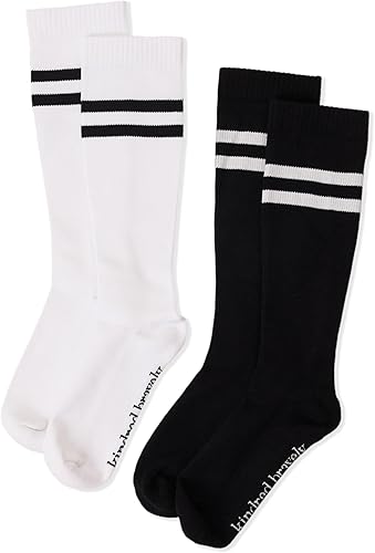 Kindred Bravely Paquete de 2 calcetines de compresión | Calcetines de compresión graduados para circulación, embarazo, viajes, Paquete de 2: blanco