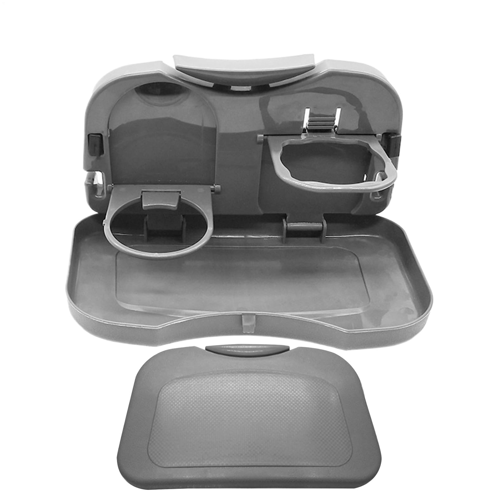 Car Seat Tray Table, Folding Tray with Cup Holder, Portable Automotive Desk for Laptop, Eating, Working, Road Trip, Dining, Travel, Kids, Camping, Adult Use