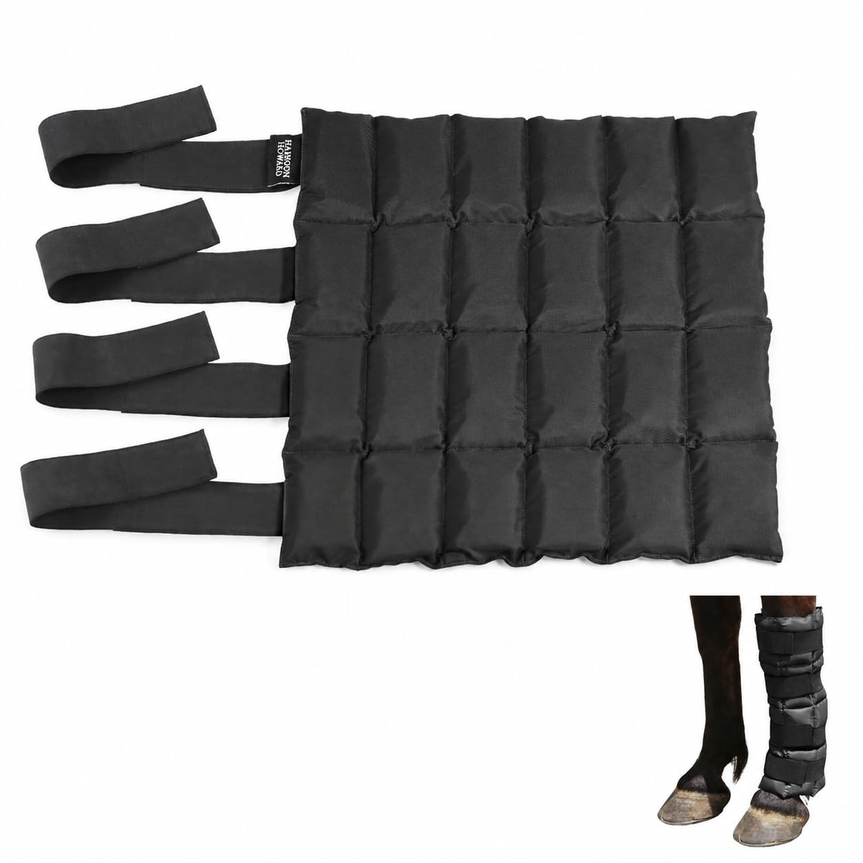 Harrison Howard Bota de hielo para caballo-negro