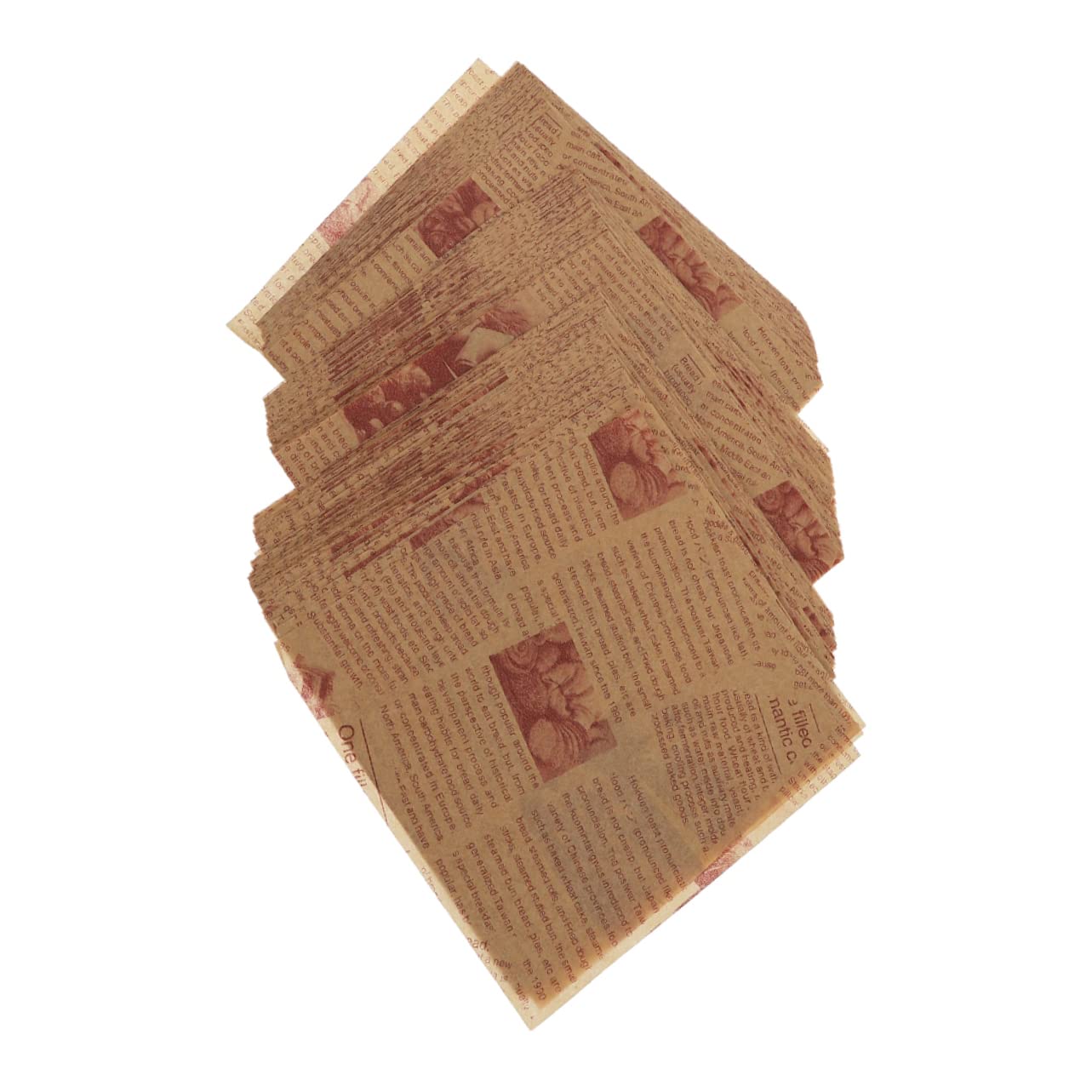 Papier Sulfurisé pour Cuisson Étanche et Résistant à L'huile, 200 Feuilles 30x30 Cm, pour Emballer Gâteaux et Pains au Four