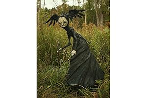 Halloween Resin Witch Statue Scary Nightmare Sculpture Craft