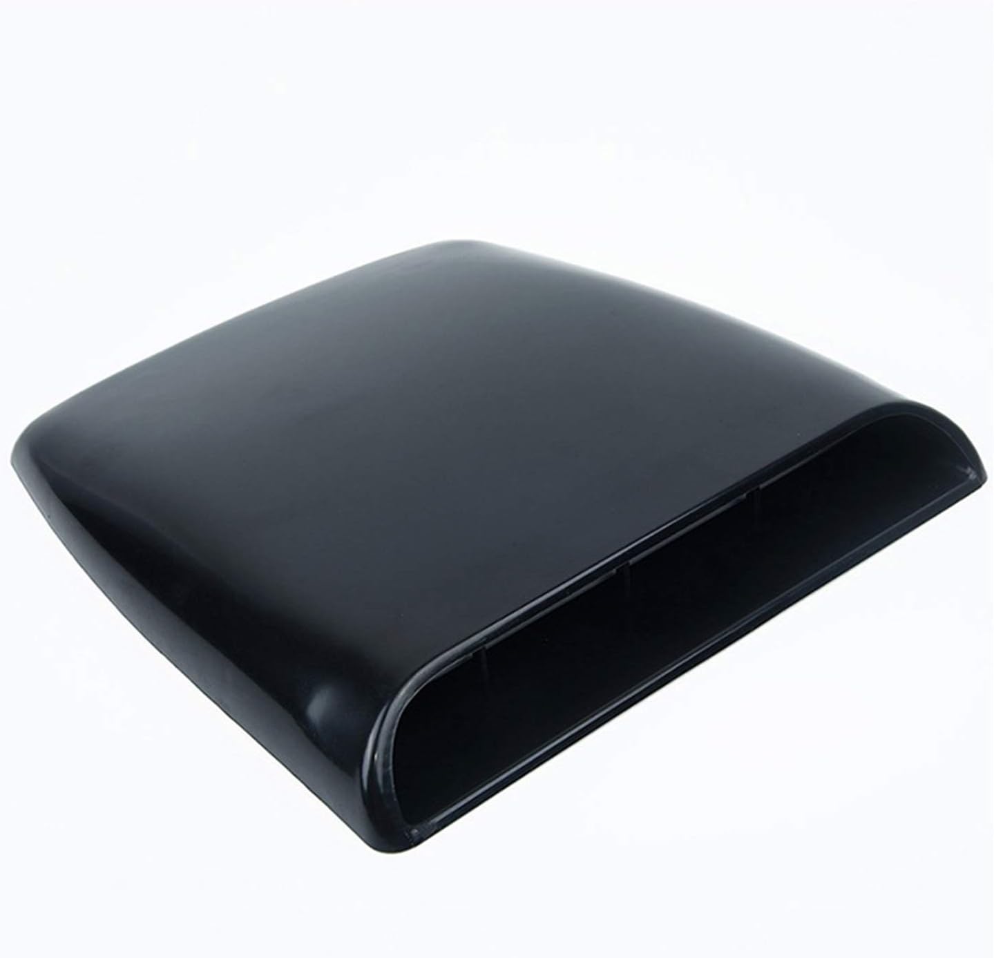 Hood Scoops Car Hood Air Vents, Plastic Decoration Car Hood Air Vents Universal Installation Cover, Easy to Stick with Tape, Gray White Black (Color : White)