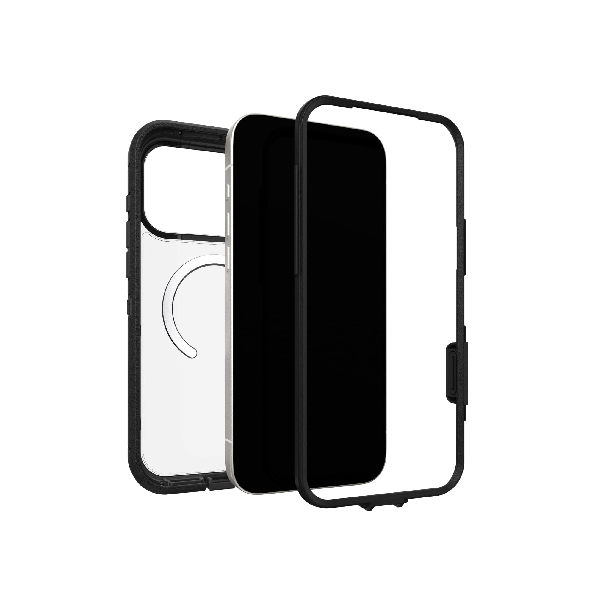OtterBox Funda Transparente para iPhone 17 Pro MAX Defender Series Pro XT, Lado Oscuro, Negro, Resistente, Resistente y Duradera, se Ajusta a MagSafe