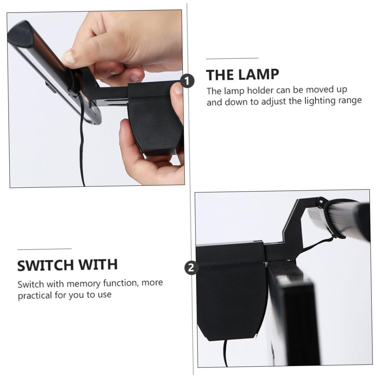 VILLCASE Lampada Da Monitor Led Alimentazione Usb Luce Per Schermo Di Computer Lampada Da Lettura Per Ufficio Barretta Luminosa Antiriflesso Per Studio