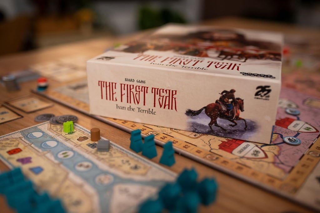 The First Tsar: Ivan The Terrible by 25th Century Games | Strategy Board Game of 16th-Century Russia | Lead Boyar Families, Build Cities, Trade, Gain Influence & Compete for The Throne