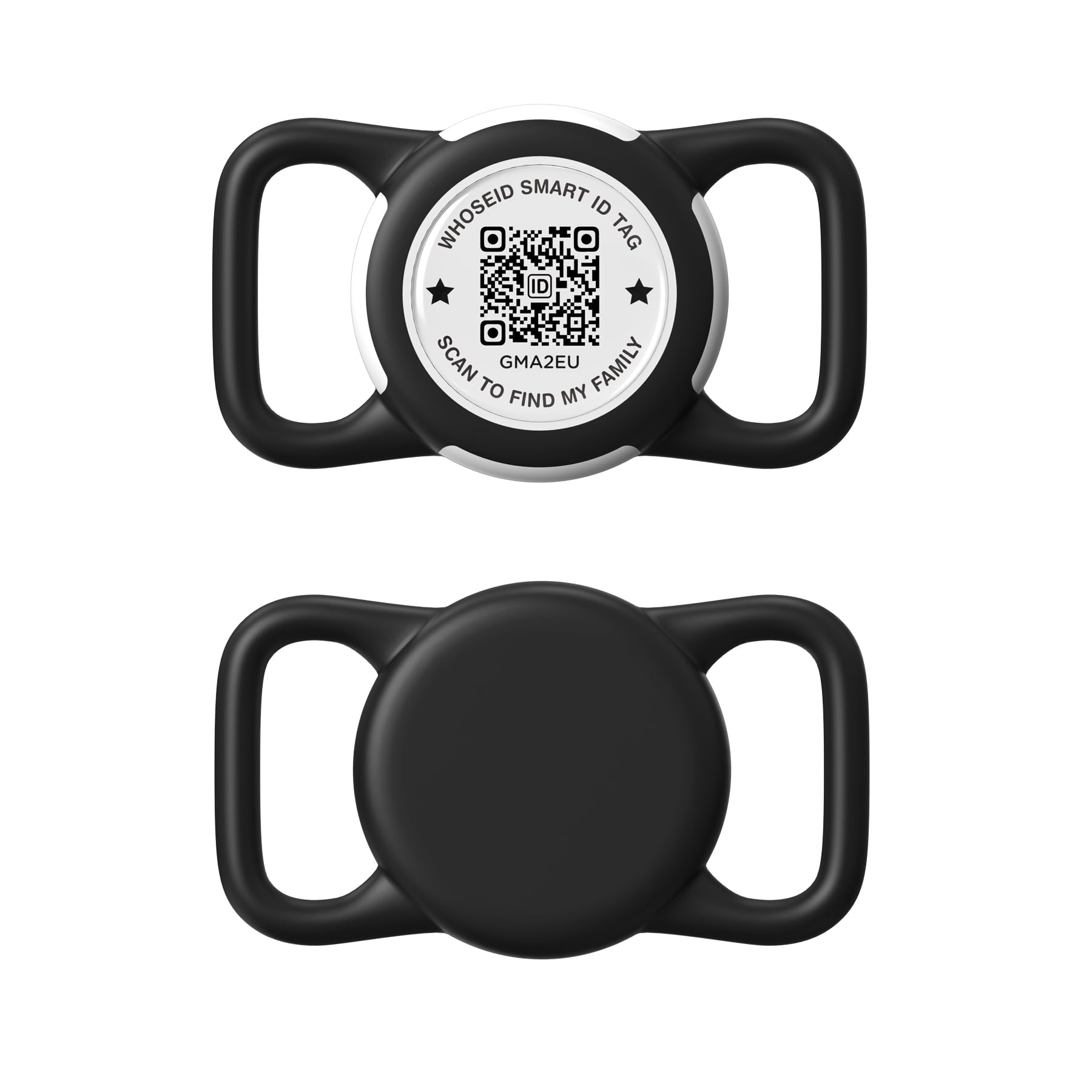 QR Code Airtag Holder, Scan QR Code Send Location Alert Email, Waterproof Full Body Protection Anti-Lost Air Tag Case, Airtag Accessories for Dog,