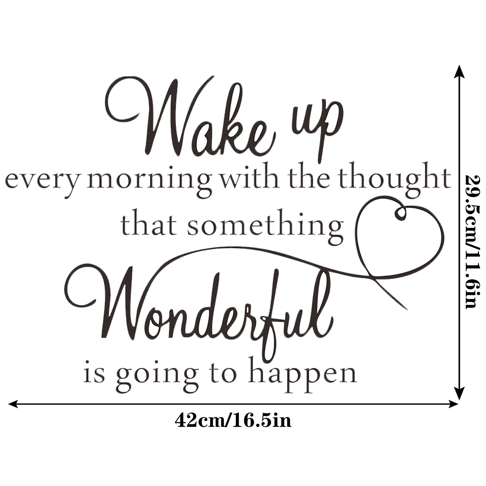 Bible Verse Wall Stickers Inspirational Vinyl Wall Quotes Decal Motivational Words Something Wonderful is Going to Happen Religious Positive Lettering Saying Sticker for Bedroom Family Office Decor - Image 2