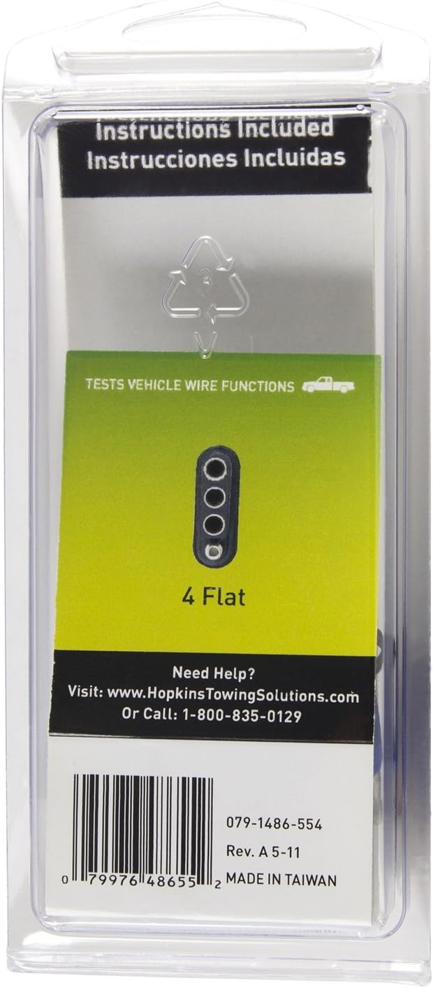 Hopkins Towing Solutions48655 4 Wire Flat Tester Keychain