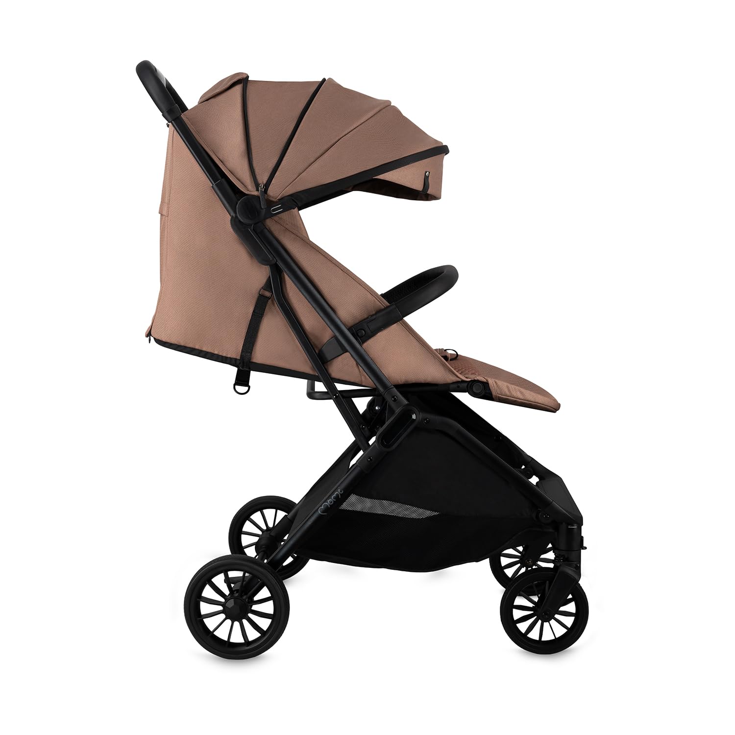 MoMi Kinderwagen ANDREA mit automatischem Faltsystem, bis 22 kg Körpergewicht, 5-Punkt-Sicherheitsgurt, Getränkehalter, Einkaufskorb, Tasche, Insekten- und Regenschutz, mit Zwillingsfunktion