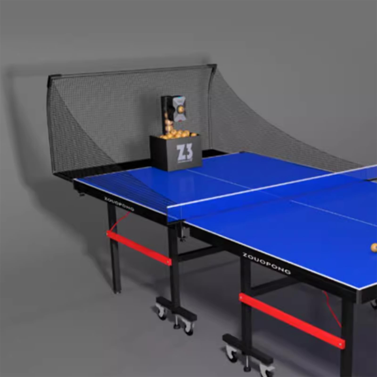 Ping-pong Robot Table Tennis Trainer Ping-pong macchina con 10 programmi 100 palle capacità velocità e frequenza regolabili