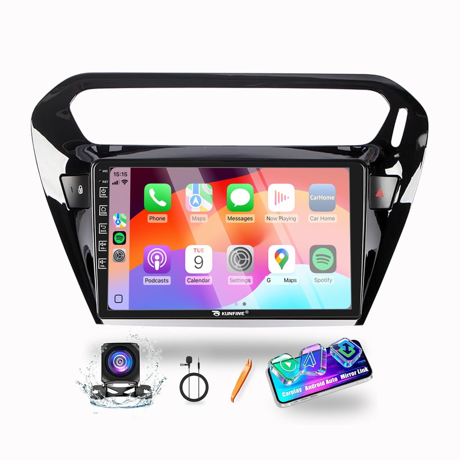 Amazon.com: for Peugeot 301 2013-2025 Car CarPlay Android Auto