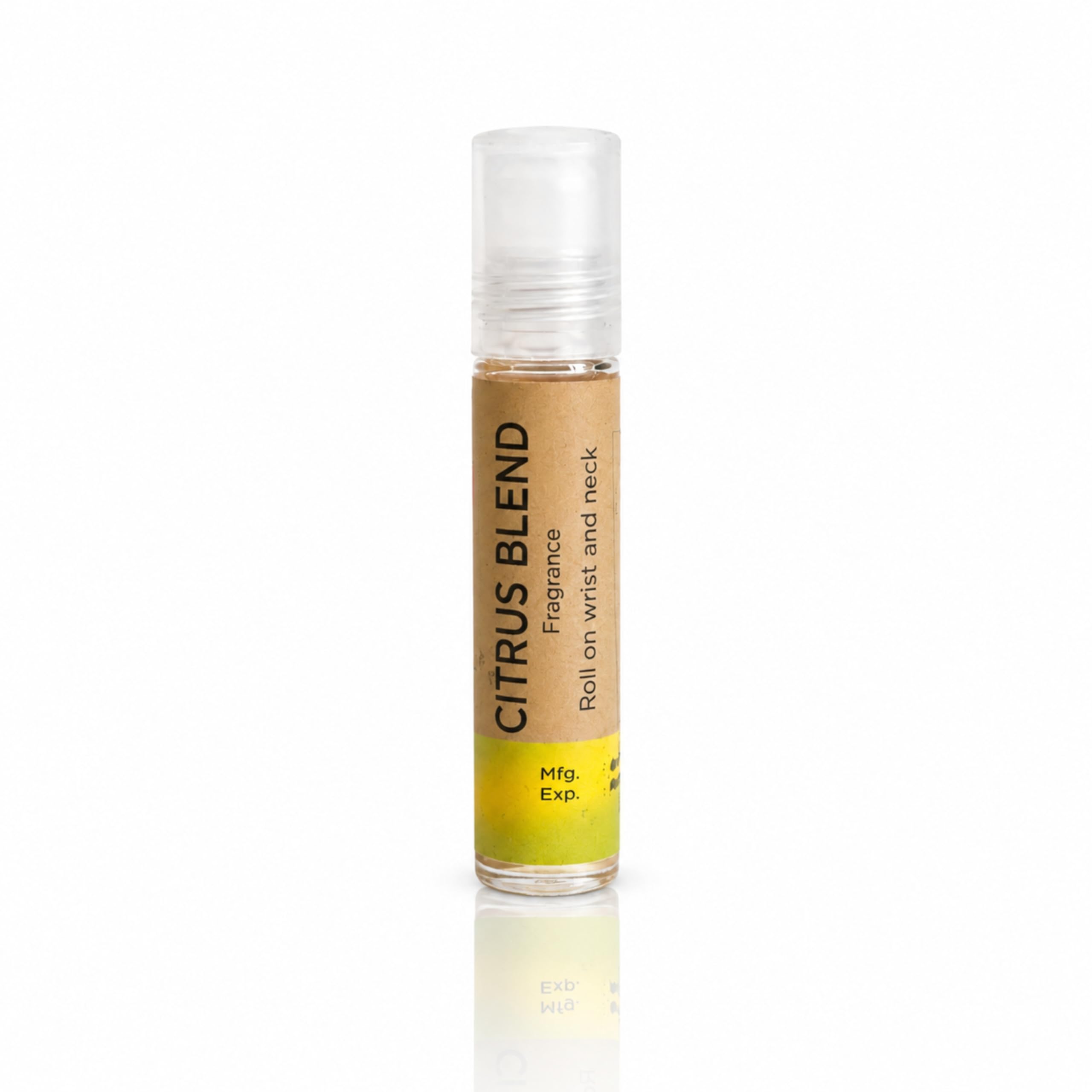 Citrus Blend Roll On Fragrance Transparent 10ml for Men and Women | Pocket Size Aroma Roll On for Personal Fragrance Travel Carry and Refreshing Massage Applications-image-45