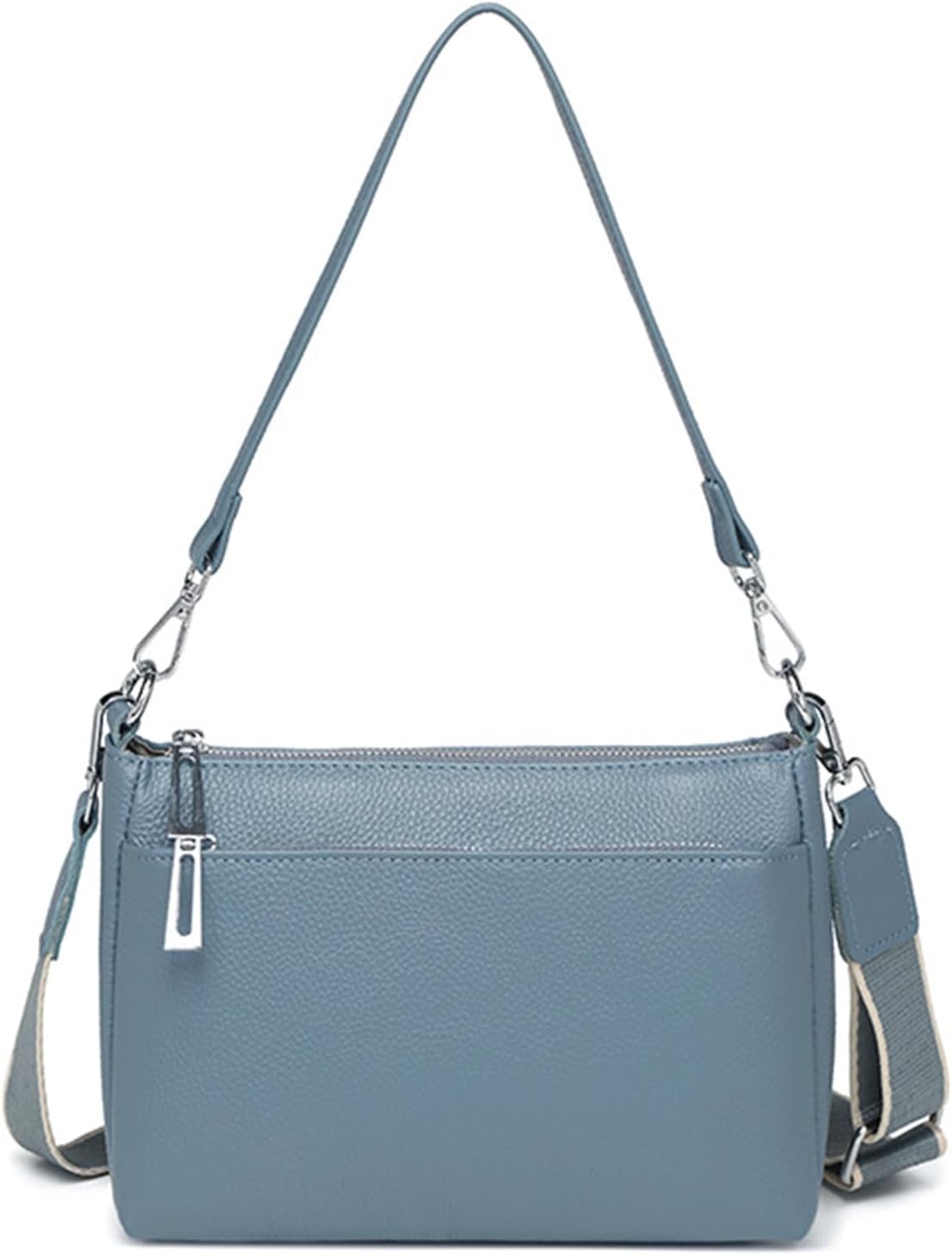 Sursee Genuine Leather Hobo Bag for Women Crossbody Shoulder Purses with Dual Straps