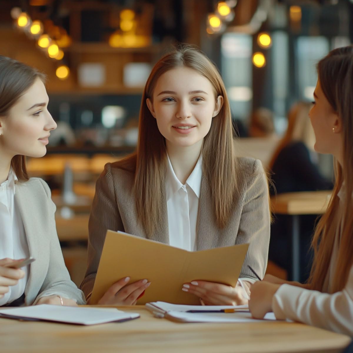 Teczka na dokumenty A4, 12 sztuk Teczki papierowe A4 Kraft z kieszeniami, Teczka na dokumenty z przegródkami, Projekty i prezentacje Dokumenty do biura, szkoły, domu