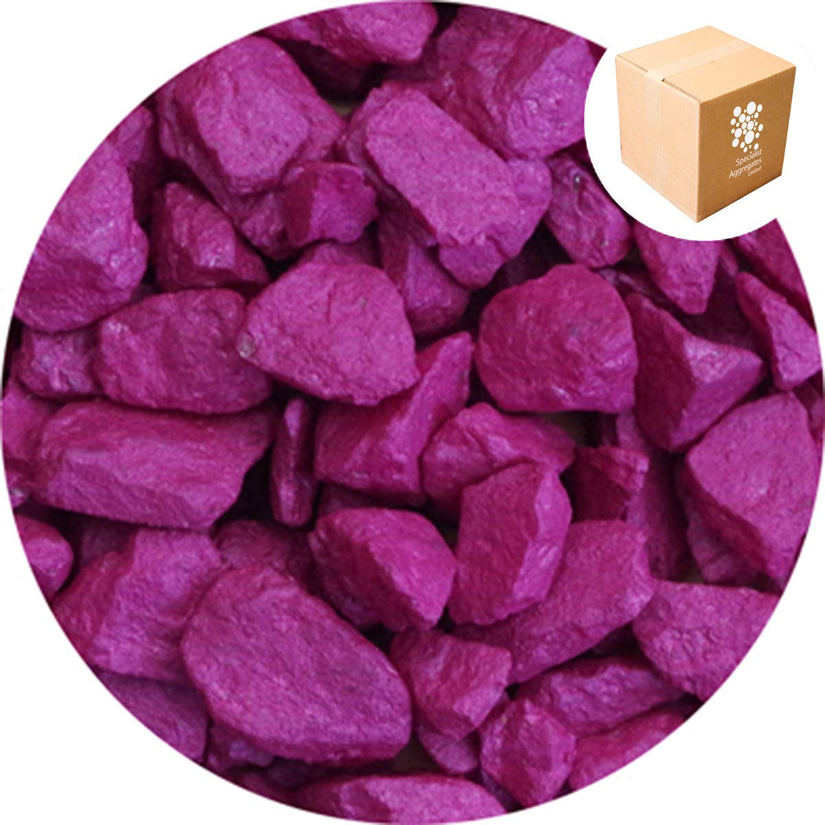 Specialist Aggregates ® - 4kg Aspen Silk - Burgundy - Decorative Gravel/Stones | Weddings | Events | Memorials | Photography | Home | Garden | Vases | Art | Craft | 14 COLOURS | UK Manufacturer