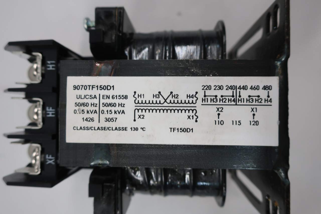 SQUARE D 9070TF150D1 Voltage Transformer 0.15KVA 240/480V-AC 110/120V-AC