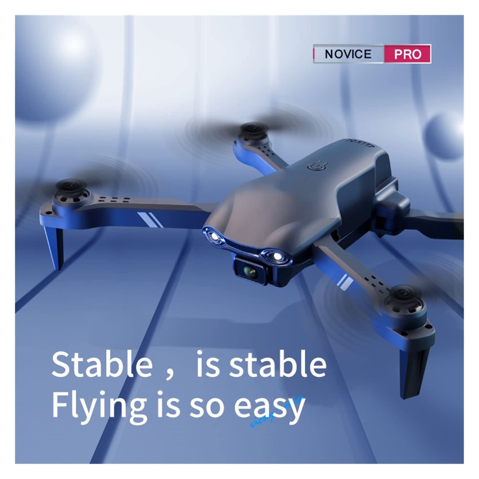 Drone Mini Drone 4K HD Podwójna kamera WiFi FPV Ciśnienie powietrza Wysokość Trzymaj Składany Quadcopter RC Drone Zabawka dla dzieci (Kolor: 1080P-Podwójna kamera-1B Rozmiar: 1) (720P 1Bateria)