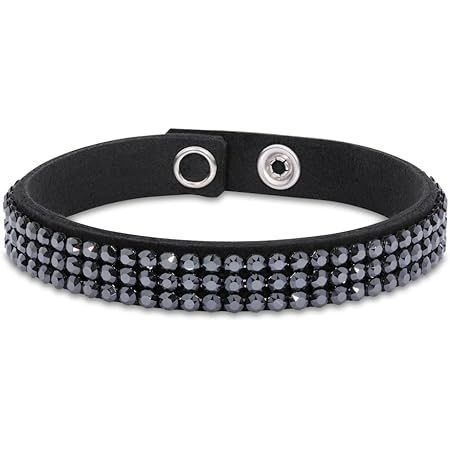 Amazon スパーク Spark メンズ ブレスレット スワロフスキー エレメント公式タグ 日本正規輸入代理店品 クリスタル ジェット B4mesh2493czcj ブレスレット 通販