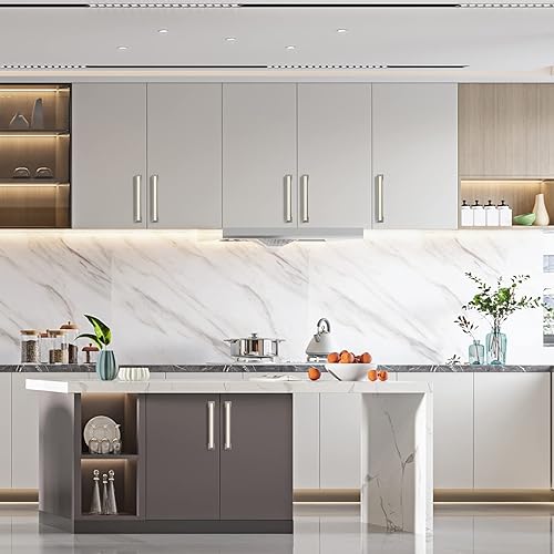 Vista 117 de Asidrama 10 Pack 7.5 Inch(192mm) Brushed Brass Cabinet pulls Kitchen Cabinet Handles, Cabinet Pulls Kitchen Cabinet Hardware for Cupboard Drawer