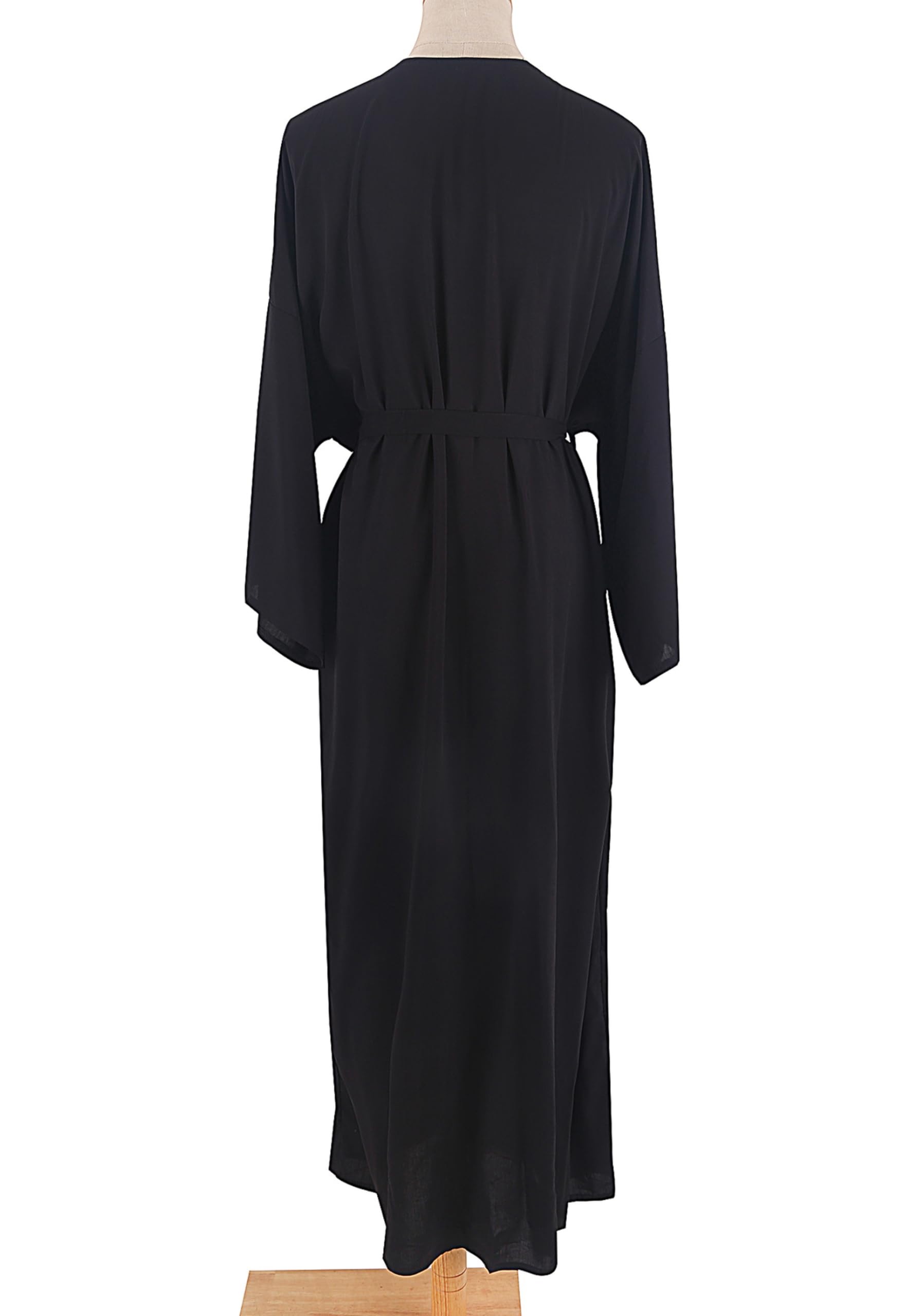 Cardigan pour femme - Manteau de plage surdimensionné - Manches larges - Avec ceinture - Pour l'été