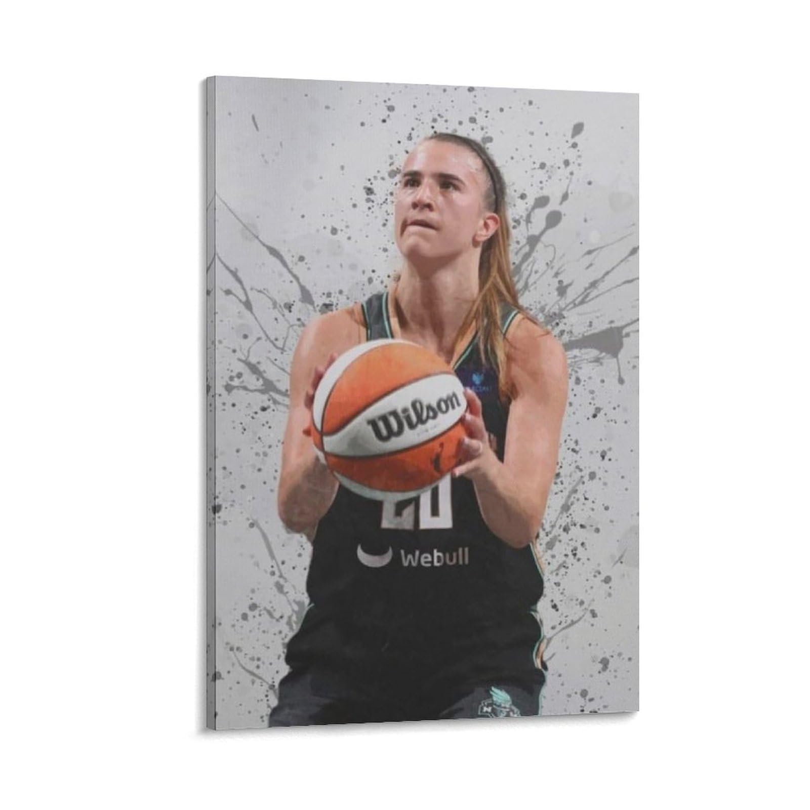 ASUIU Sabrina Ionescu Canvas Poster Print Photo Art Painting Canvas Poster Home Modern Decor Posters 20x30inch(50x75cm)