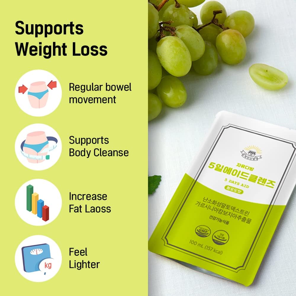 Buy LAB&BEAUTY FreedomCafe 5 Day Detox Cleanse Ade White Grape 5 Pack