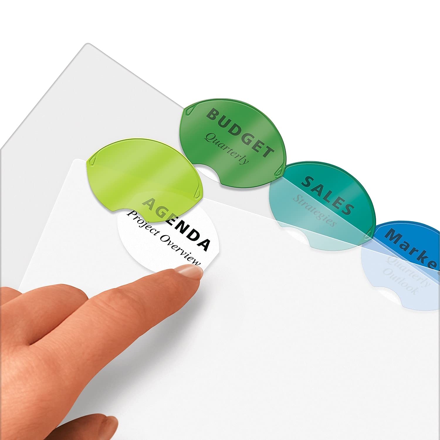 Avery 11200 Insertable Style Edge Dividers, Letter Size, Multicolor, 5 Tabs/ST - Image 7