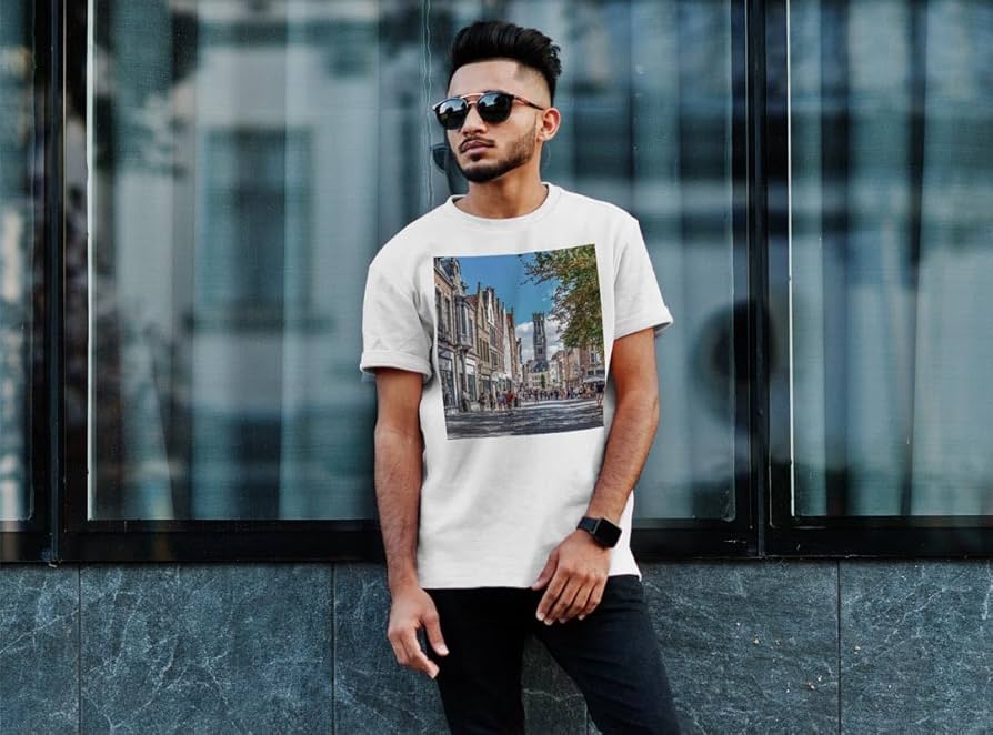 dustcell 都市風景プリント ホワイトTシャツ dustcell 都市風景プリント ホワイトTシャツ 00086-top-wh-xxl.jpg