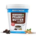 MYFITNESS Peanut Butter High Protein Dark Chocolate Spread Crispy 1kg | Added Whey Protein | 31g Protein for Muscle Building | 8g Fiber | Pre & Post-Workout Snacks | Cholesterol Free | Zero Trans Fat gallery image
